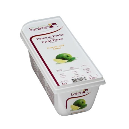 Lime Puree - Frozen - By Les Vergers Boiron - 100% Fruit - 2.2Lbs - Kosher