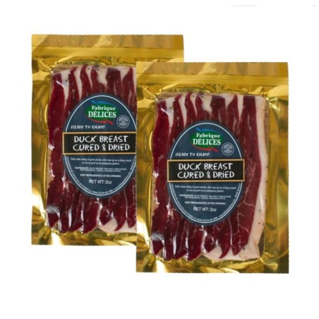 Duck Prosciutto Sliced - Dry Cured Duck Breast - 2oz - (Pack of 2)