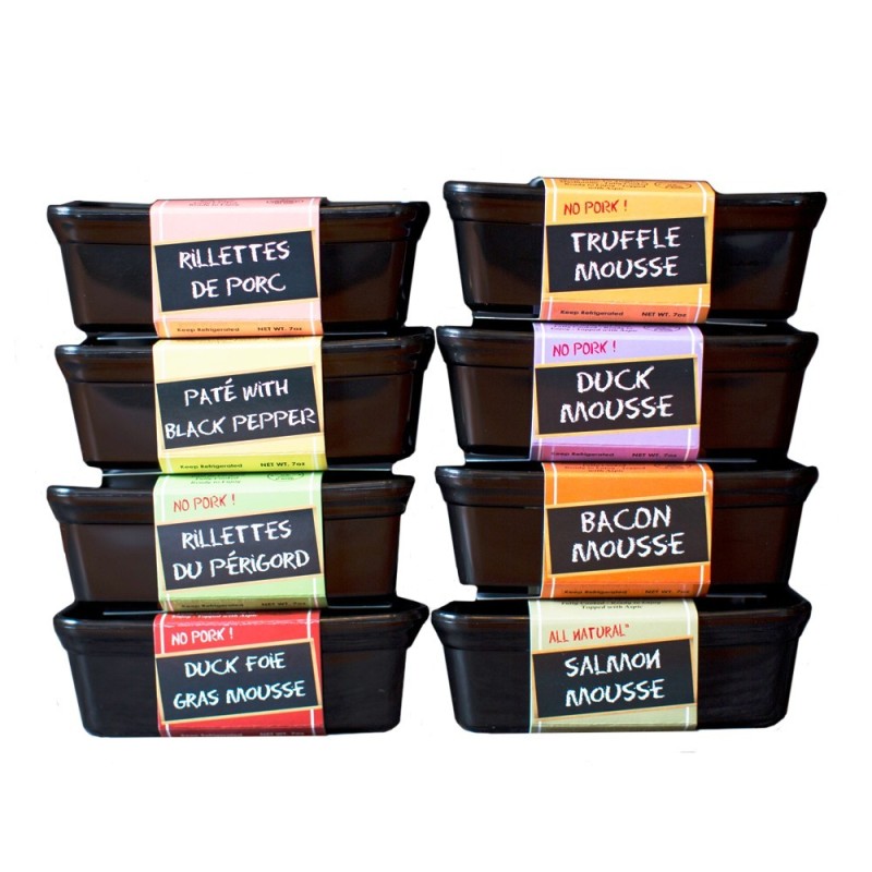 Pates & Mousses Set - 8 x 7oz Terrines