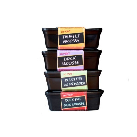 Pates & Mousses Set - Pork-Free - 4 x 7oz Terrines