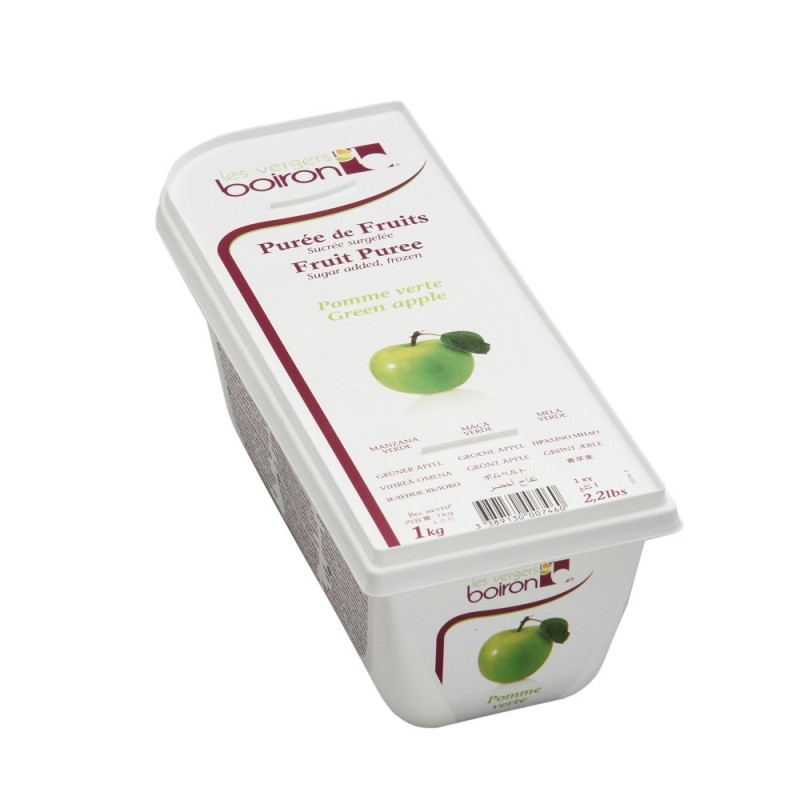 Green Apple Puree from Boiron - Frozen - 84% Fruit - 2.2Lbs - Kosher