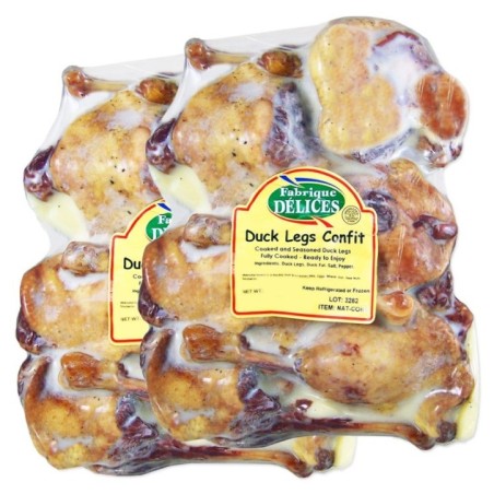 Duck Legs Confit  (6 Legs) - Approx. 3Lbs - (Pack of 2)